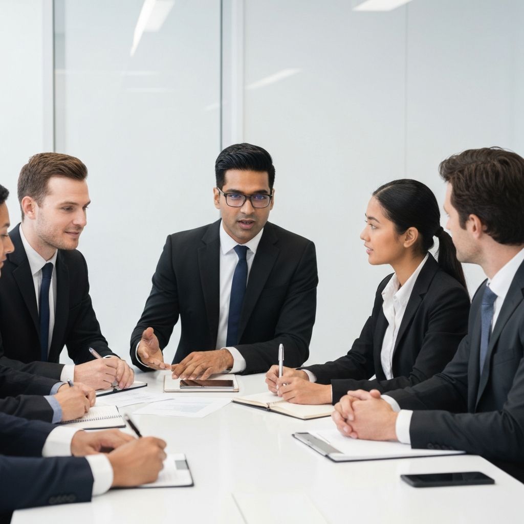 Professional business meeting