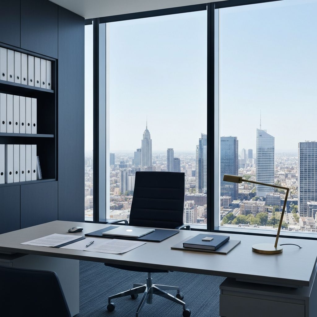 Modern executive office interior